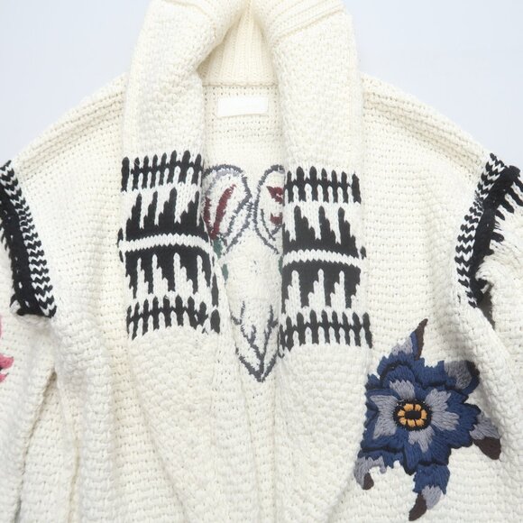 Zadig & Voltaire Ella Embroidered Cardigan Coat M/L - Picture 5 of 12